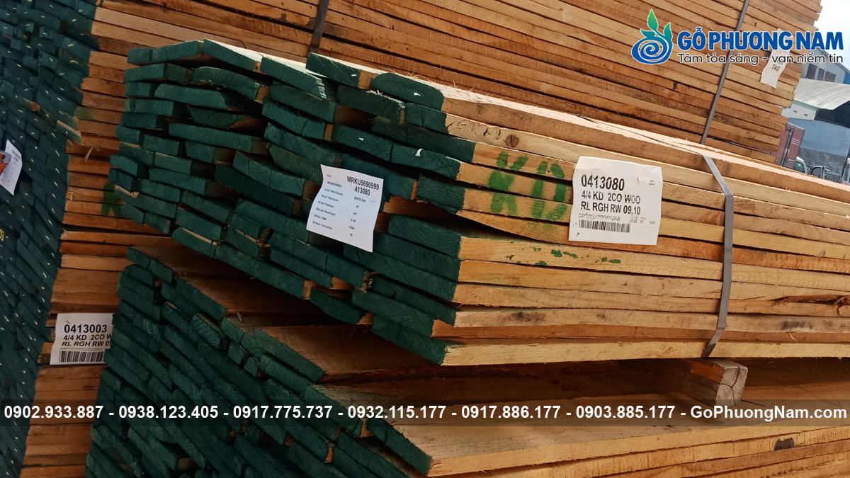 Giá gỗ sồi xẻ sấy nhập khẩu 1m3 hiện nay