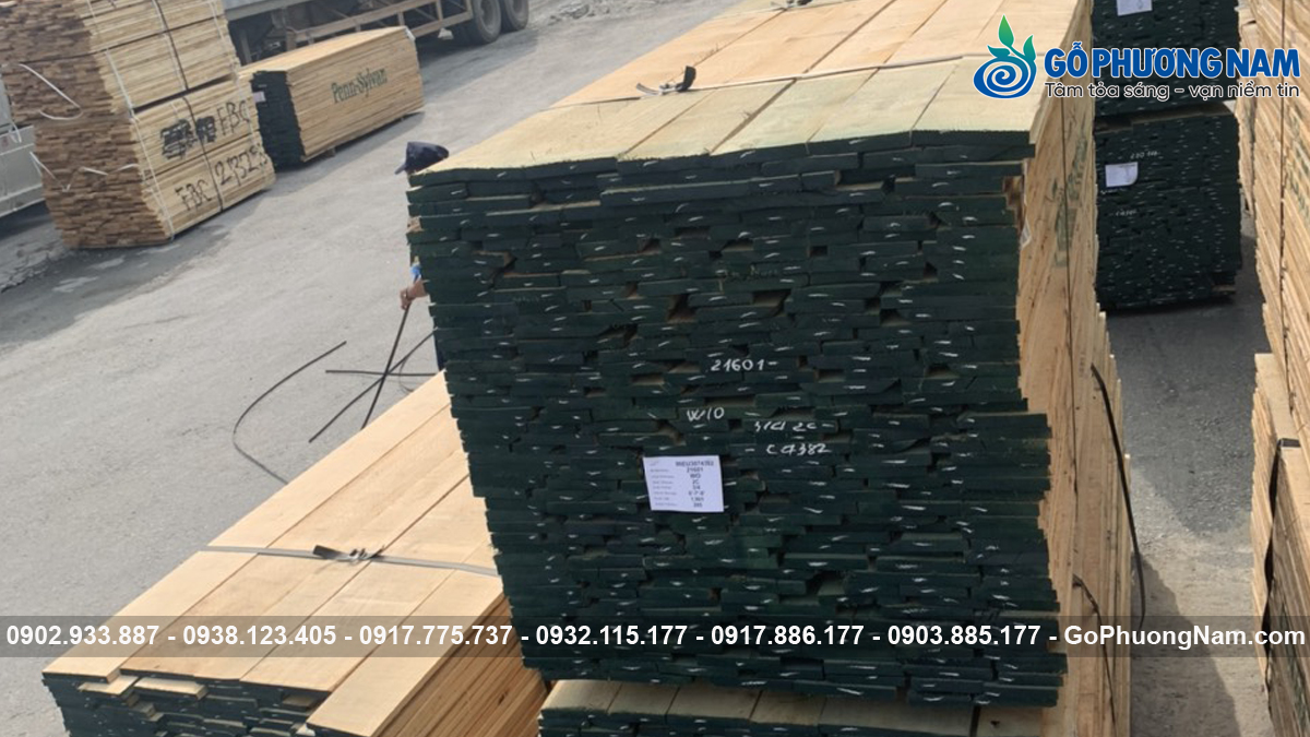 Gỗ sồi nhập khẩu cho xưởng nội thất