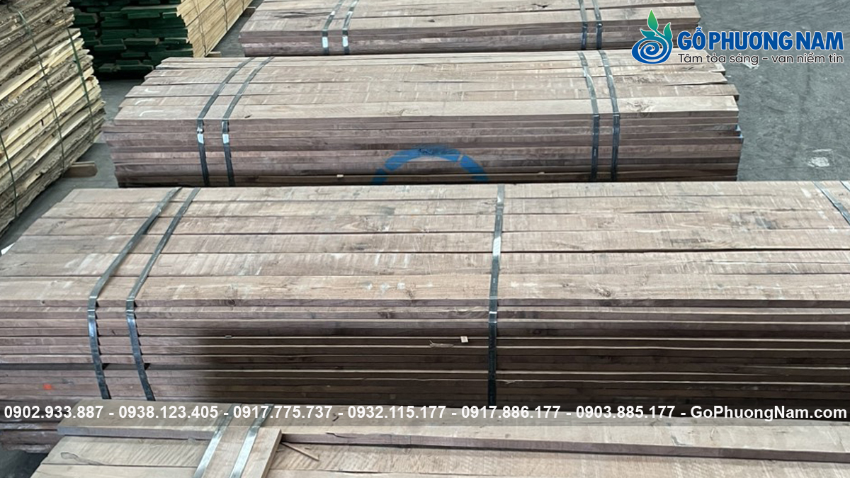 Gỗ óc chó xẻ sấy nguyên kiện nhập khẩu Gỗ óc chó xẻ sấy nguyên kiện nhập khẩu