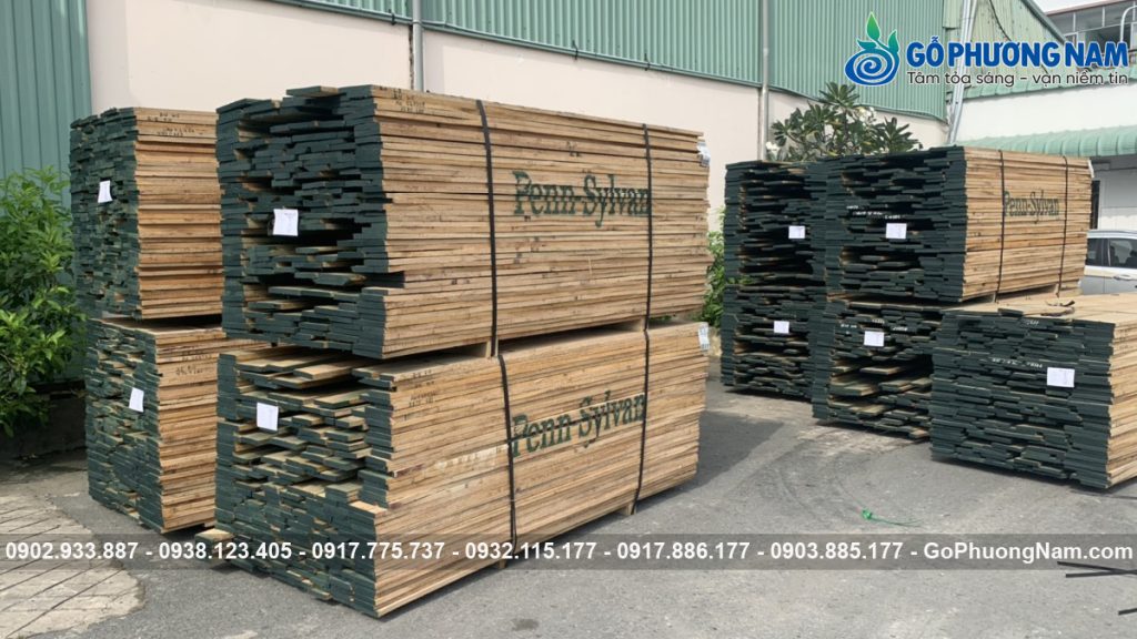 Kho gỗ sồi nhập khẩu tại Bình Dương