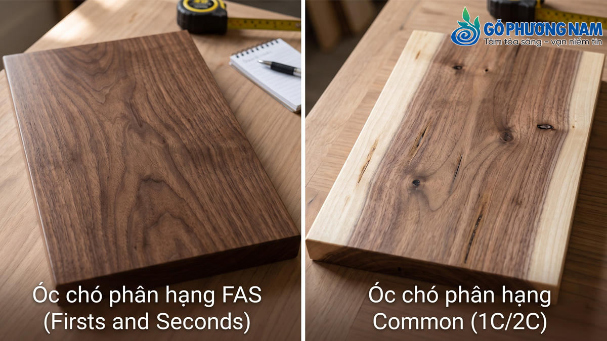 so sánh phân hạng vân gỗ óc chó fas và common so sánh phân hạng vân gỗ óc chó fas và common